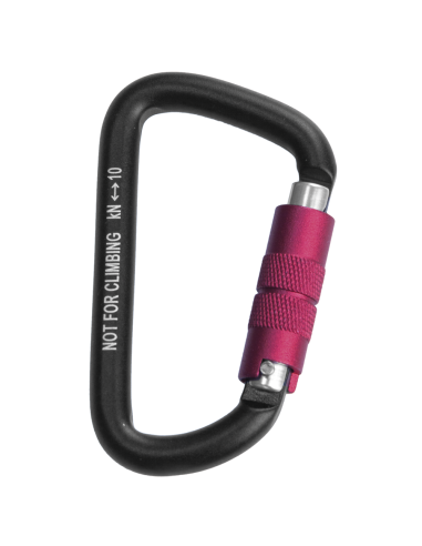 Mousqueton alu porte matériel double action 10kN - MINI DOU - ROCK EMPIRE®