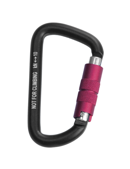 Mousqueton alu porte matériel double action 10kN - MINI DOU - ROCK EMPIRE®