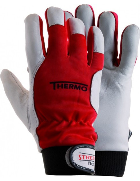 Gants cuir fourrés serrage velcro - STRETCHFLEX THERMO - PFANNER® Gants cuir fourrés serrage velcro - STRETCHFLEX THERMO - PFANNER®