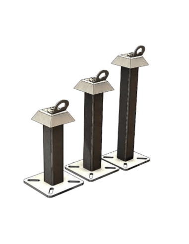 Potelet d'ancrage pour dalle beton ou charpente - SECUR - SECURLINE®