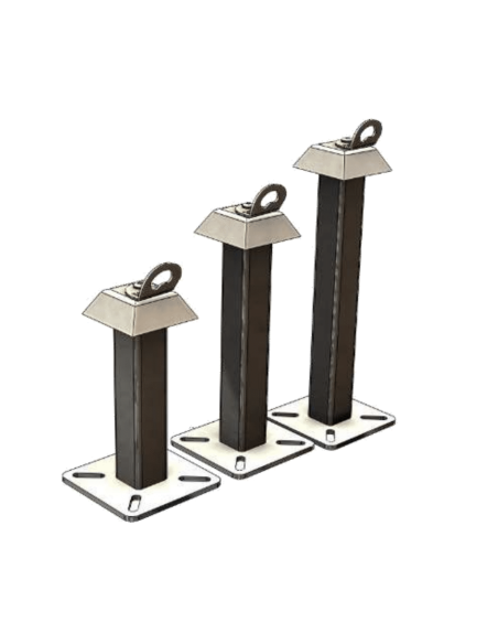 Potelet d'ancrage pour dalle beton ou charpente - SECUR - SECURLINE®