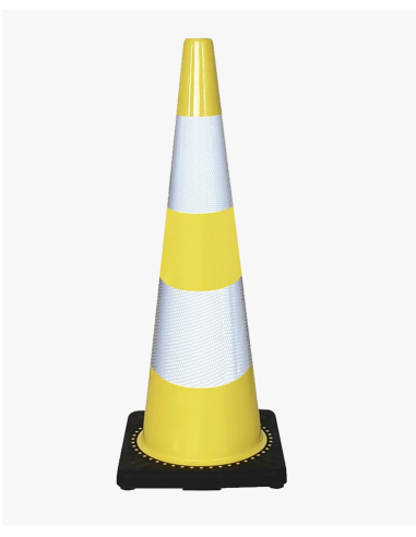 Cône de balisage classe2, lesté en caoutchouc - VISO®
