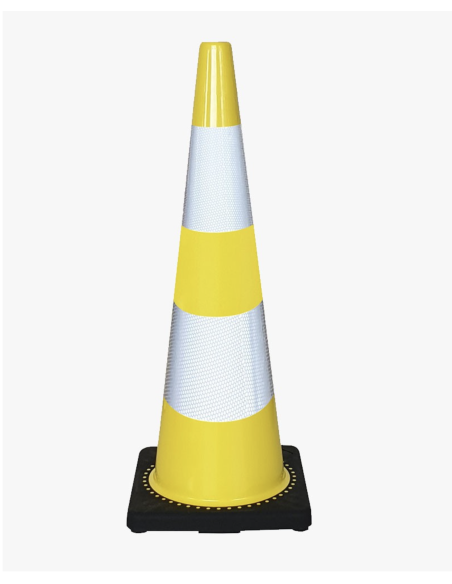 Cône de balisage classe2, lesté en caoutchouc - VISO®