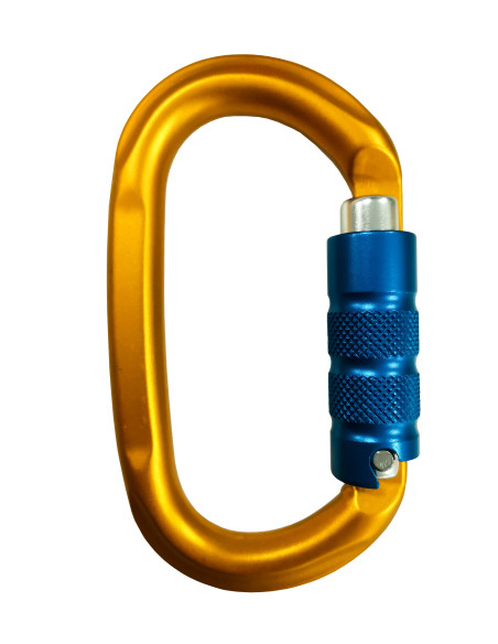 Mousqueton alu oval triple action - TRINUTS - L'ÉQUIPEUR® by CLIMBING TECHNOLOGY®