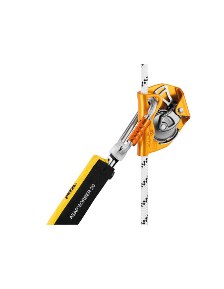 Corde semi-statique avec absorbeur intégré pour une utilisation avec un antichute mobile ASAP - ø11mm - ASAP'AXIS 11 - PETZL®