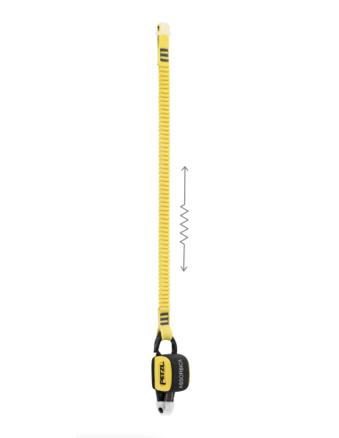 Longe simple  élastiquée 150 cm avec absorbeur - ABSORBICA-I FLEX - PETZL®