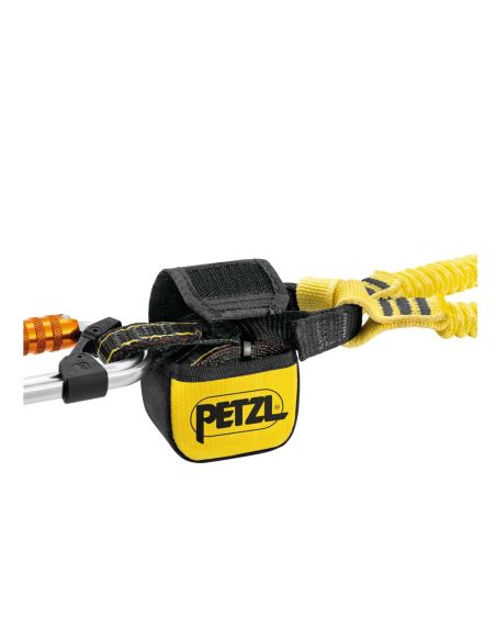 Longe double élastiqué 150 cmavec absorbeur, mousqueton OK TRIACT LOCK et MGO alu - ABSORBICA-Y FLEX MGO - PETZL®