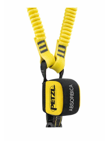 Longe double élastiquée 150 cm avec absorbeur - ABSORBICA-Y FLEX - PETZL®