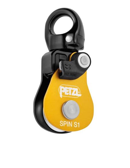 Poulie simple SPIN S1 haut rendement avec émerillon - SPIN S1 - PETZL®