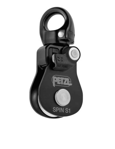 Poulie simple SPIN S1 haut rendement avec émerillon - SPIN S1 - PETZL®