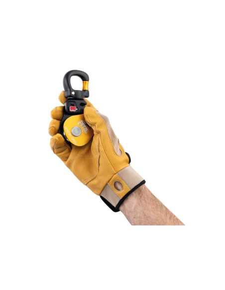 Poulie simple et compacte à très haut rendement, avec émerillon ouvrable