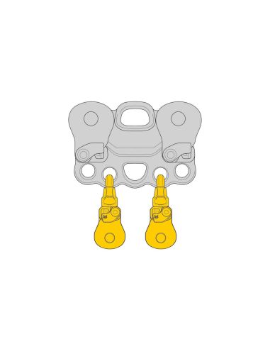 Poulie simple et compacte à très haut rendement, avec émerillon ouvrable