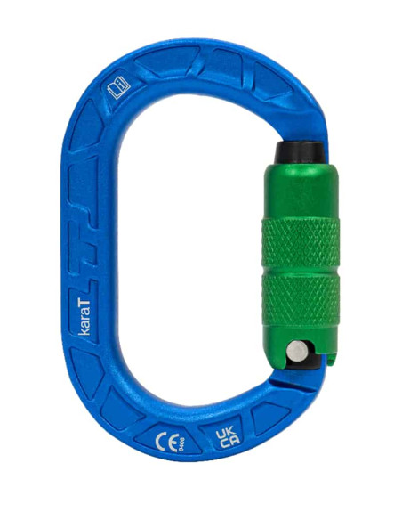Mousqueton alu ovale triple action compact - KaraT - TEUFELBERGER®