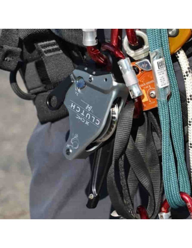 Descendeur avec poulie-bloqueur intégrée - ø11mm - CLUTCH - HARKEN®