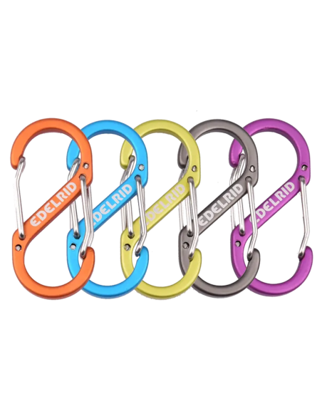 Mousqueton alu porte matériel sans verrouillage doigt fil - coloris aléatoire - MICRO S - EDELRID®