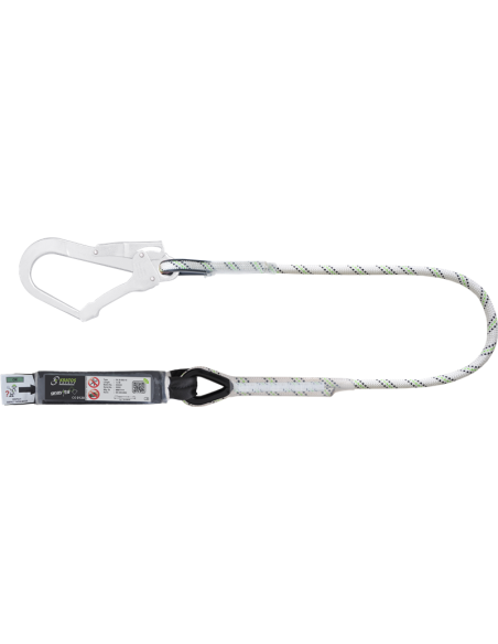 Longe simple avec absorbeur et MGO acier - HOPE - KRATOS SAFETY®