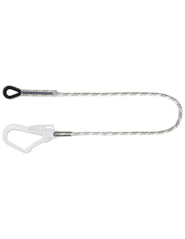 Longe en corde tressée 1,5 m avec un mousqueton...