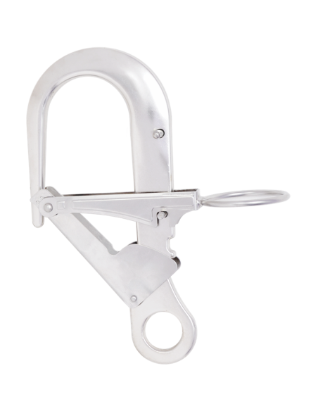 Crochet d'ancrage en aluminium pour perche télescopique FA6001600, ouverture 60mm - HANGS UP - KRATOS SAFETY®