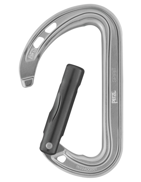 Mousqueton alu léger sans verrouillage doigt droit - SPIRIT - PETZL®