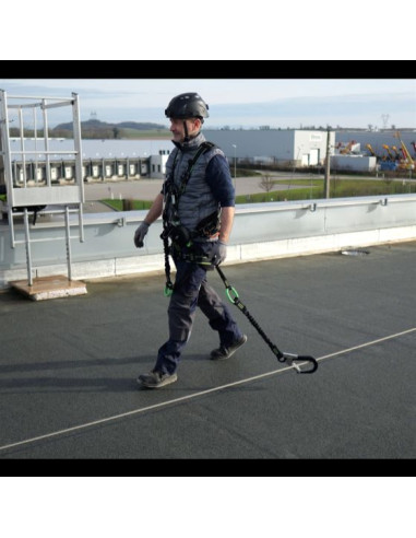 Longe fourche avec absorbeur d'énergie et...