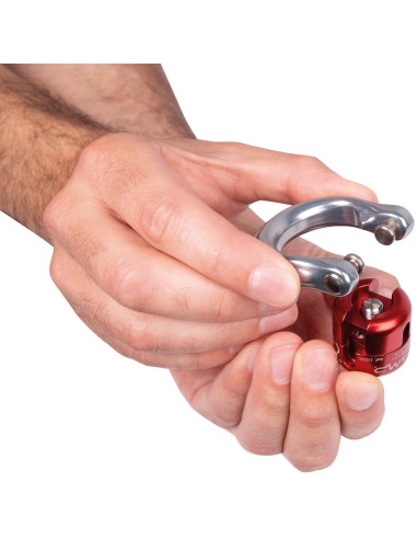 Mousqueton alu en poire triple action avec...