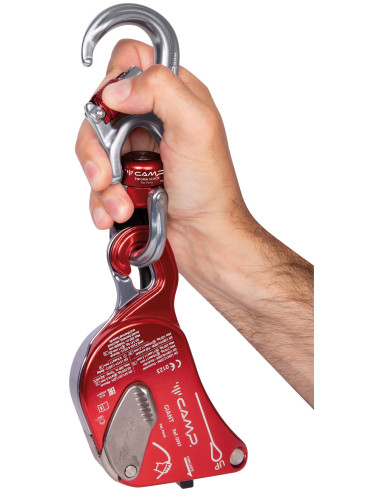 Mousqueton alu en poire triple action avec...