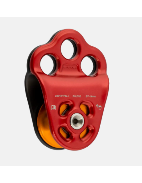 Poulie simple à flasques mobiles avec trois trous de connexion - TRIPLE ATTACHMENT 2 - DMM®