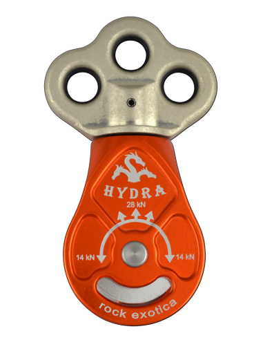 Poulie triple ancrage - HYDRA - ROCKEXOTICA®