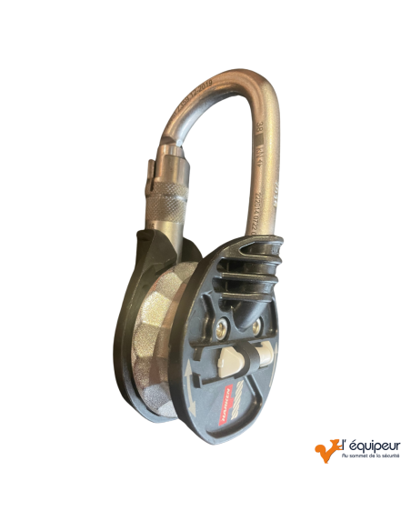 Poulie-mousqueton avec réa à facettes anti retour débrayable - SNATCHET 65 RACHET - HARKEN®