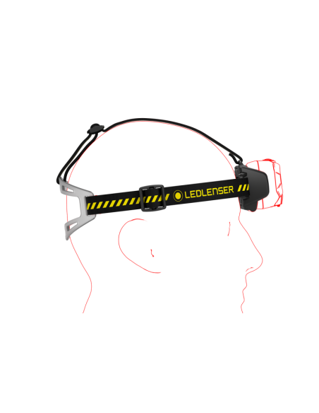 Lampe frontale intelligente - rechargeable - 900 lumen (Boost 1600 lumen) - IP68 - faisceau adaptif - HF8R Work - LEDLENSER®