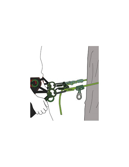 Longe de maintien au travail réglable - ø11,5mm - hipSTAR Glide - TEUFELBERGER®