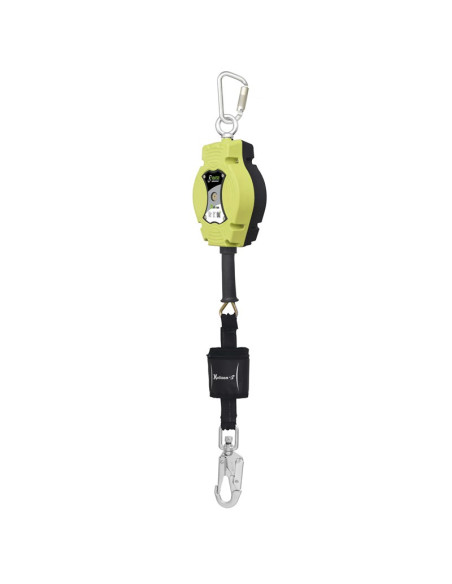 Antichute à rappel automatique avec mousqueton témoin de chute câble ø4,5mm - HELIXON-S - KRATOS SAFETY®