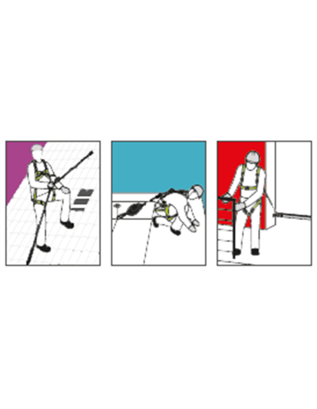 Antichute à rappel automatique avec mousqueton témoin de chute câble ø4,5mm - HELIXON-S - KRATOS SAFETY®