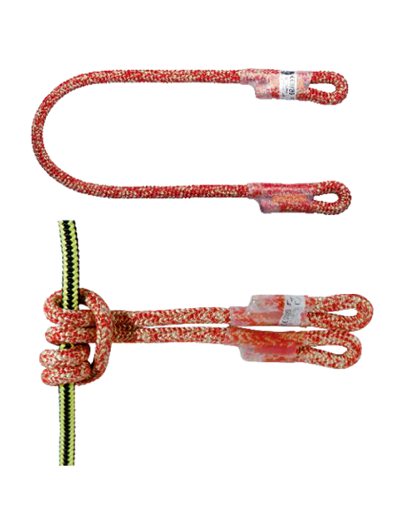 Prusik pour nœud autobloquant avec 2 boucles cousues - ø8mm - VOLCANO - BEAL®