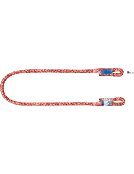 Prusik pour nœud autobloquant avec 2 boucles cousues - ø8mm - VOLCANO - BEAL®