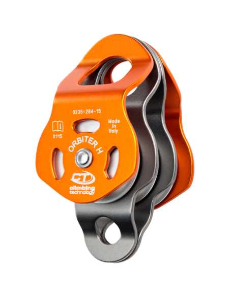 Poulie triple à flasques mobiles avec deux trous de connexion - ORBITER H - CLIMBING TECHNOLOGY®