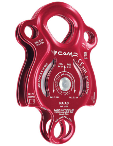 Poulie simple à flasques mobiles Prusik avec...