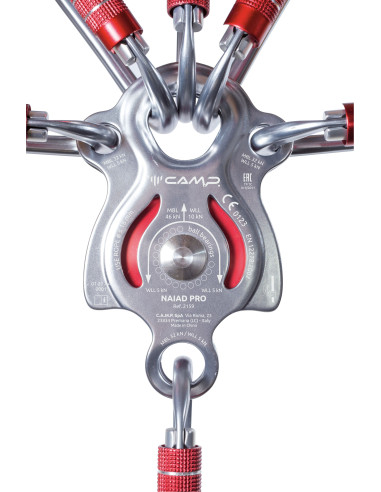 Poulie simple à flasques mobiles Prusik avec...