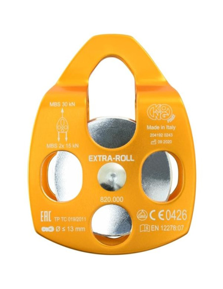 Poulie simple à flasque mobile - EXTRA ROLL - KONG®