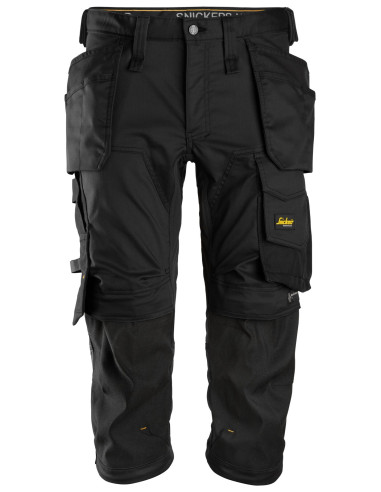 Pantacourt en stretch avec poches holster -...