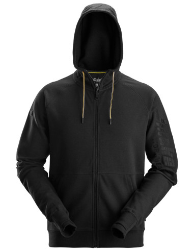 Sweat-shirt à capuche avec logo et fermeture à...