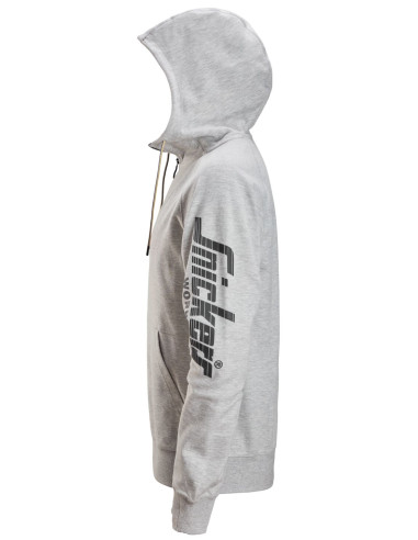 Sweat-shirt à capuche avec logo et fermeture à...