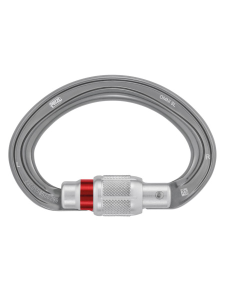 Mousqueton alu demi-rond à vis  - OMNI SCREW-LOCK 2025 - PETZL®