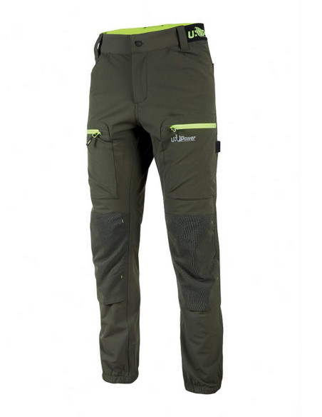 Pantalon de travail stretch en tissu - HORIZON - U POWER®