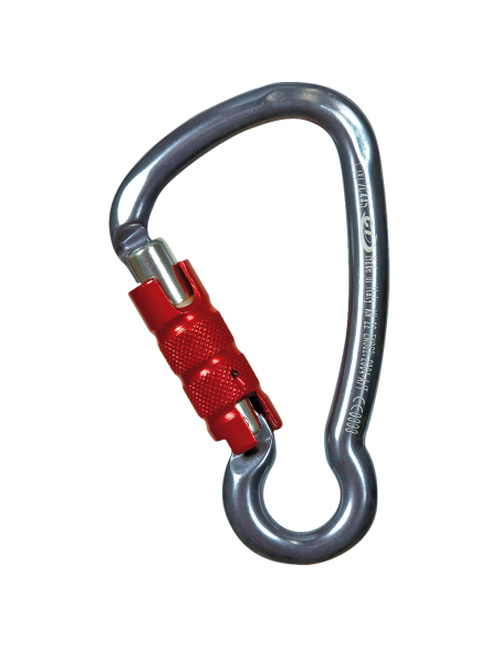 Mousqueton alu en poire à œil triple action - KEY TG - CLIMBING TECHNOLOGY®