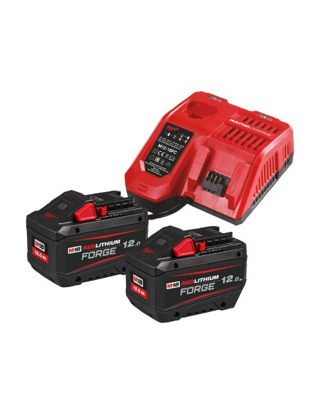 Pack chargeur + 2 Batteries M18™ 12.0 Ah FORGE™ - MILWAUKEE®