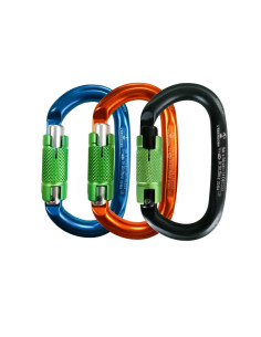 Mousqueton alu ovale double...