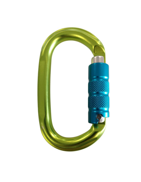 Mousqueton Oval Alu TRINUTS L'EEKHOORN Triple Action - Climbing Technology®