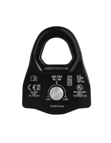 Poulie simple RàB à flasques mobiles Prusik -...