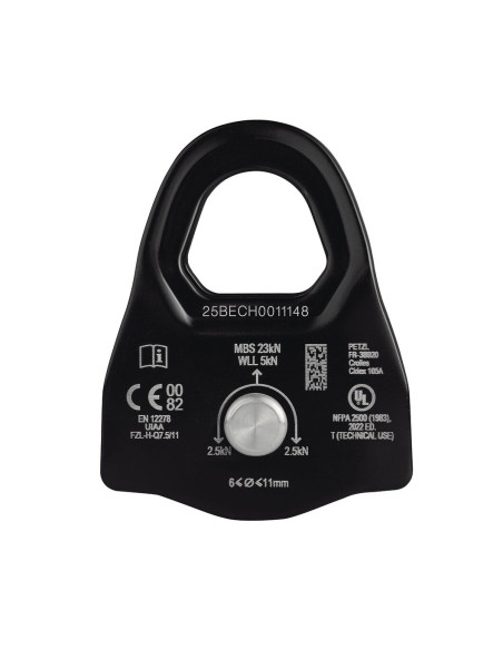 Poulie simple RàB à flasques mobiles Prusik - MINDER S1 2026 - PETZL®